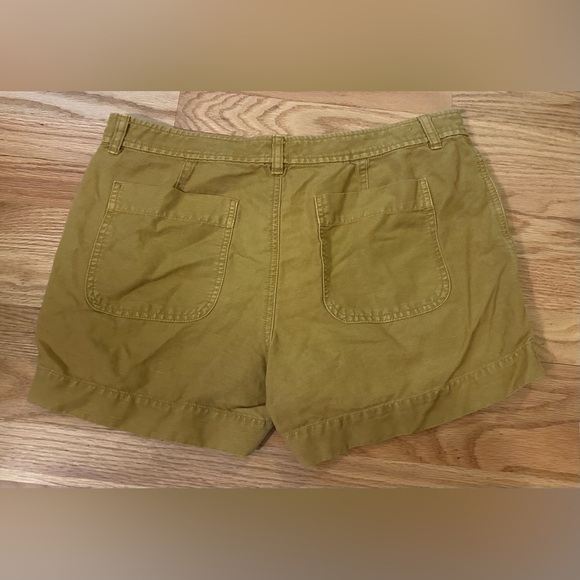 J. Crew Women’s Short - Size 10 - Linen/Cotton Blend - Mustard Yellow - Picture 2 of 8